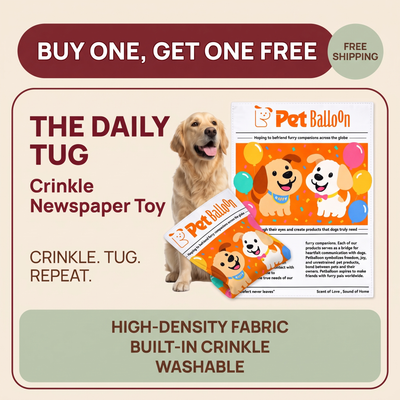 The Daily Tug — Durable Crinkle Newspaper Toy